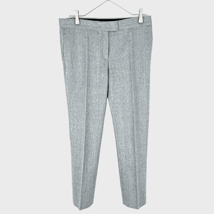 【中古】JOSEPH ジョゼフ ウールパンツ ヘリンボーン ストレート 通勤 オフィス i0911n0054