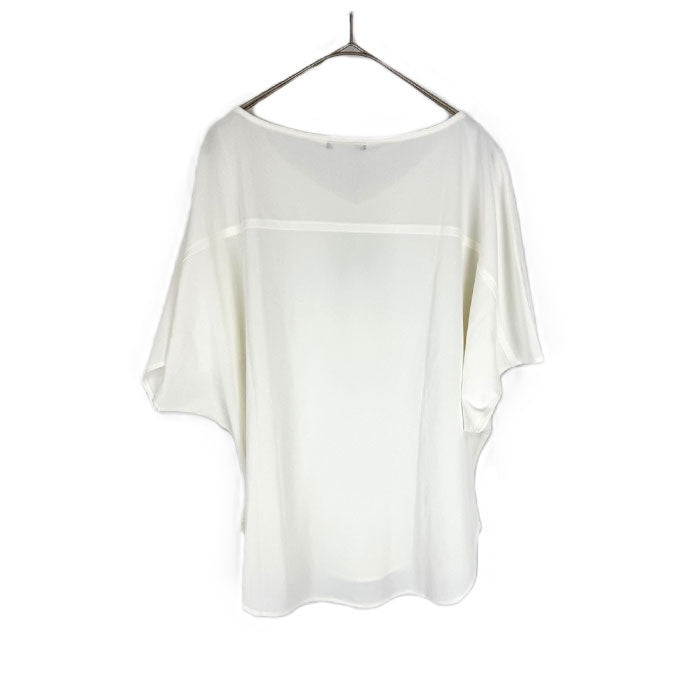 【中古】セオリーリュクス theory luxe カットソー 半袖 透け感 とろみ素材 オフホワイト 白 i0904n0047