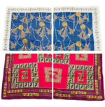 画像をギャラリービューアに読み込む, 【中古】FENDI Longchamp ハンカチ 4点 セット ブランド アソート シルク 綿混 i0728tq0111
