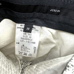 画像をギャラリービューアに読み込む, 【中古】ジョセフ JOSEPH テーパードパンツ ツイード コットン 麻 リネン ホワイト ブラック i0213n0168
