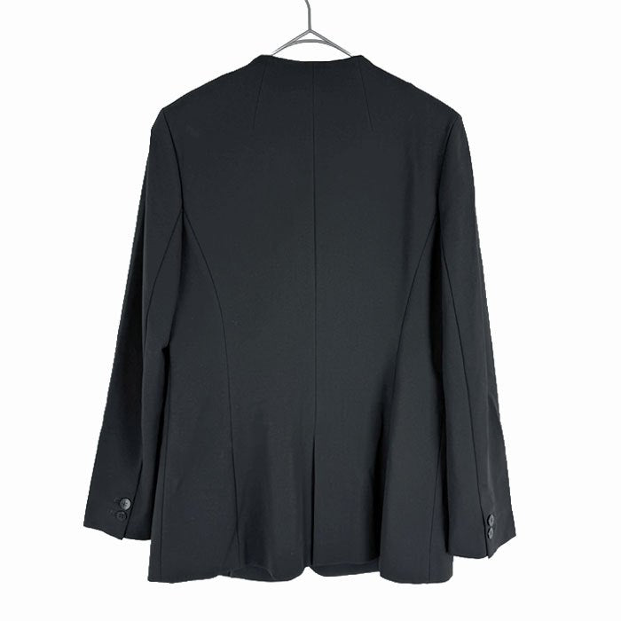 【中古】wb ダブルビー ジャケット 黒 テーラード 1ボタン ストレッチ入り フォーマル i1016n0084