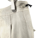 Load image into Gallery viewer, 【中古】ルヴェルソーノアール Le Verseaunoir ひざ丈台形スカート コットン ストレッチ ライトベージュ i0703n0084
