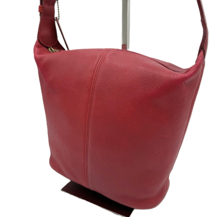 【中古】コーチ COACH ワンショルダーバッグ オールドコーチ レザー レッド くすみレッド 赤 i0810oq00169