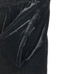 将图片加载到图库查看器，【中古】ダブルスタンダードクロージング DOUBLE STANDARD ベロアミニスカート ウエストゴム ブラック 黒 h0122m048
