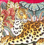 Load image into Gallery viewer, 【中古】フェラガモ Salvatore Ferragamo ビーチタオル 大判 レオパード レッド 赤 i1013tq01050
