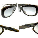 Load image into Gallery viewer, 【中古】シャネル CHANEL サングラス べっ甲フレーム ロゴ ツートン 薄色レンズ ブラウン グレー系 i0710lq022104
