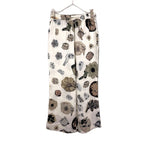 画像をギャラリービューアに読み込む, 【中古】マルニ MARNI シルクカジュアルパンツ フラワープリント 花柄 オフホワイト ブラウン系 i0619a00260
