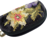 将图片加载到图库查看器，【中古】フェイラー FEILER コインケース 小銭入れ ミニサイズ 花柄 可愛い ネイビー系 i0727tq0026
