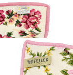 Load image into Gallery viewer, 【中古】フェイラー FEILER ハンカチ 2枚セット ピンク 花柄 i0728tq0031
