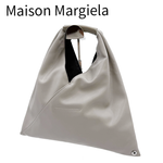 画像をギャラリービューアに読み込む, 【中古】メゾンマルジェラ Maison Margiela MM6 レザー ジャパニーズバッグ ハンドバッグ グレー j0814aq00386
