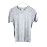 将图片加载到图库查看器，【中古】エポカ EPOCA クルーネック半袖ニット 薄手 透け感 シンプル ライト杢グレー i0818n0068
