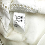 画像をギャラリービューアに読み込む, 【中古】ドゥロワー Drawer カットワークレースブラウス ノースリーブ 透け感 Aライン オフホワイト 白系 i0507m00830
