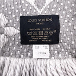 将图片加载到图库查看器，【中古】ルイ・ヴィトン Louis Vuitton マフラー ロゴマニア ライトグレー i0424lq009209
