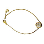 画像をギャラリービューアに読み込む, 【中古】スワロフスキー SWAROVSKI ブレスレット ゴールド チェーン ラウンドクリスタル レディース アクセサリー i0810oq02520
