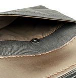 Load image into Gallery viewer, 【中古】TAKEO KIKUCHI タケオキクチ ショルダーバッグ ブラック レザー×キャンバス 斜めがけ i1013tq0345
