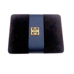 将图片加载到图库查看器，【中古】ジバンシィ GIVENCHY カフス ロゴ おしゃれ ケース付き ゴールド ブラック i0619wq0330
