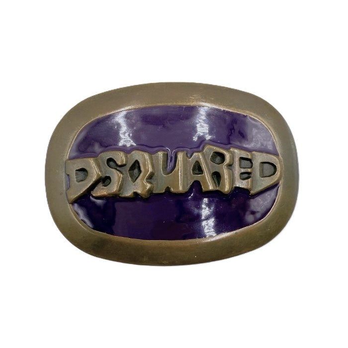【中古】ディースクエアード DSQUARED2 ベルト用バックル バックルのみ 重量感 ビッグ 真鍮 パープル i0619wq0355