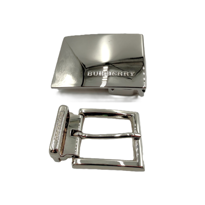 【中古】バーバリー BURBERRY バックル2点セット ノーマルバックル ガチャベルトバックル シルバー i0522lq01538