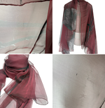Load image into Gallery viewer, 【中古】ロエベ LOEWE スカーフ シフォン レッド系 シルク レディース j0115lq02244

