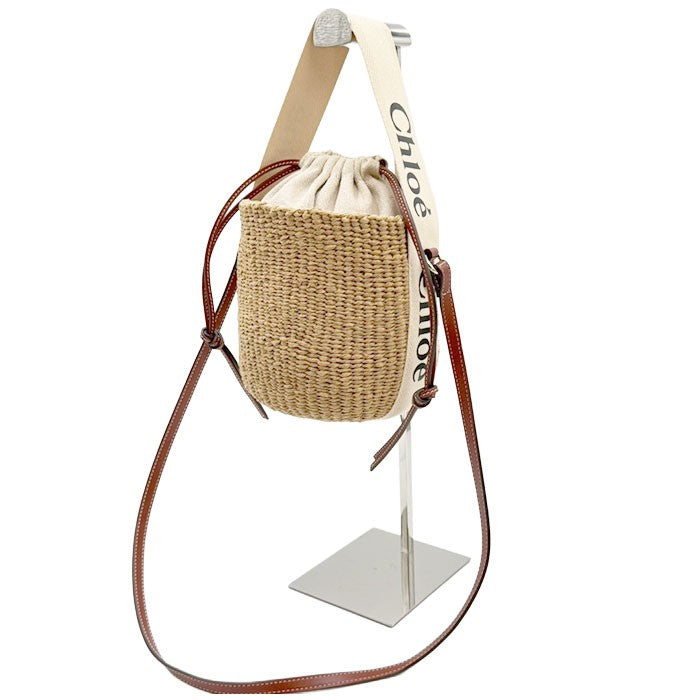 クロエ Chloe Mifuko コラボ バスケットバッグ かごバッグ ショルダーバッグ 中古】クロエ Chloe Mifuko コラボ バスケットバッグ かごバッグ
