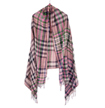 画像をギャラリービューアに読み込む, 【中古】エピス EPICE ストール チェック柄 マルチカラー 大判 フリンジ i1215i0264
