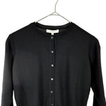 将图片加载到图库查看器，【中古】エポカ EPOCA カーディガン クルーネック アンサンブルセット品	薄手 ブラック 黒 i0818n00410
