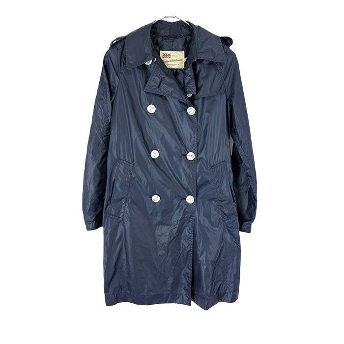 【中古】トラディショナルウェザーウェア ナイロンジャケット トレンチコート 薄手 ネイビー 紺 i0731wq02010