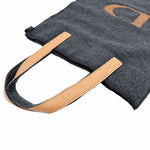 Load image into Gallery viewer, 【中古】ドゥロワー Drawer ノベルティバッグ グレー フェルト調 トートバッグ j0113s0116
