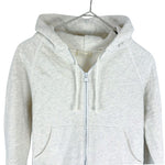 将图片加载到图库查看器，【中古】Drawer ドゥロワー パーカー ライトグレー 裏起毛 ジップアップ コットン100％ i1031h0025

