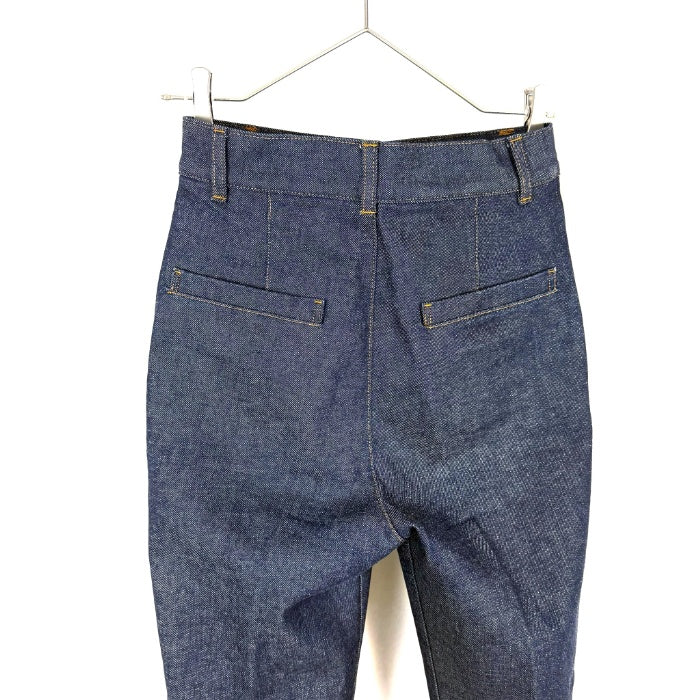 【中古】エストネーション ESTNATION デニムフレアパンツ ストレッチ きれいめデニム インディゴブルー i0421hy00220