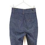 将图片加载到图库查看器，【中古】エストネーション ESTNATION デニムフレアパンツ ストレッチ きれいめデニム インディゴブルー i0421hy00220
