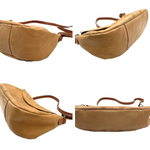 将图片加载到图库查看器，【中古】ラシット russet ショルダーバッグ レザー ロゴ柄 ヌメ革 おしゃれ ベージュ ライトブラウン i0710lq0176
