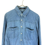 Load image into Gallery viewer, 【中古】マカフィー MACPHEE ダンガリーシャツ デニムシャツ 長袖 プルオーバー カジュアル ブルー系 i0904n0063
