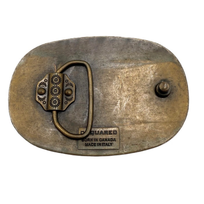 【中古】ディースクエアード DSQUARED2 ベルト用バックル バックルのみ 重量感 ビッグ 真鍮 パープル i0619wq0355