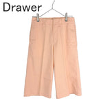 画像をギャラリービューアに読み込む, 【中古】ドゥロワー Drawer ワイドパンツ クロップドパンツ コットン ピンク j0603h0044
