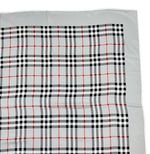 将图片加载到图库查看器，【中古】BURBERRY バーバリーズ スカーフ グレー チェック柄 シルク100% 大判 i0907oq02330
