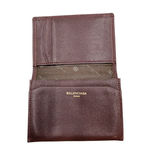 将图片加载到图库查看器，【中古】バレンシアガ BALENCIAGA 名刺入れ レザー ブラウン カードケース j0213aq00812
