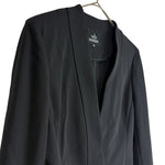 将图片加载到图库查看器，【中古】wb ダブルビー ジャケット 黒 テーラード 1ボタン ストレッチ入り フォーマル i1016n0084
