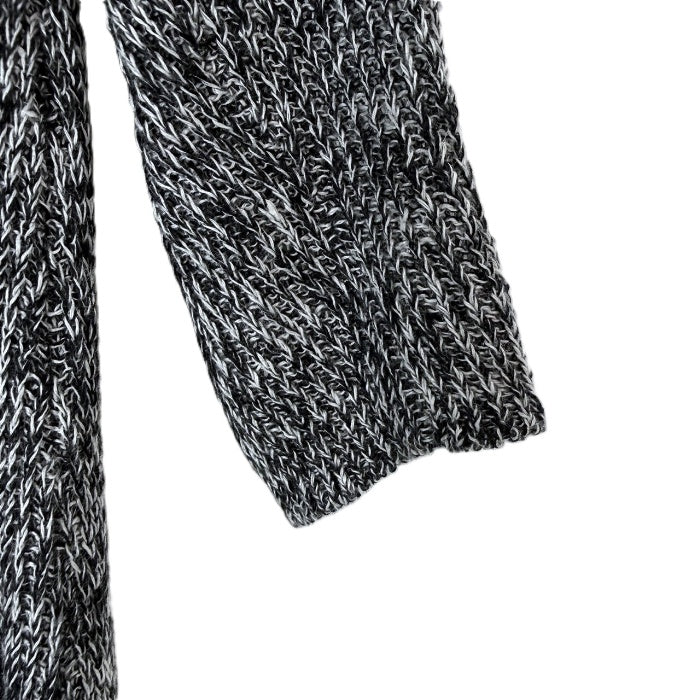 【中古】セオリーリュクス Theory luxe 七分袖ニット ミックスニット 透け感 丈長め ブラック ホワイト i0818n0144