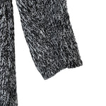 将图片加载到图库查看器，【中古】セオリーリュクス Theory luxe 七分袖ニット ミックスニット 透け感 丈長め ブラック ホワイト i0818n0144
