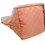 将图片加载到图库查看器，【中古】russet ラシット トートバッグ オレンジ 総柄 ナイロン 軽量 ハンドバッグ i1012oq00617
