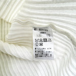 将图片加载到图库查看器，【中古】ウヴラージュクラス OUVRAGE CLASSE リブカットソー 後ろスナップ カジュアル オフホワイト 白系 i0417m0250
