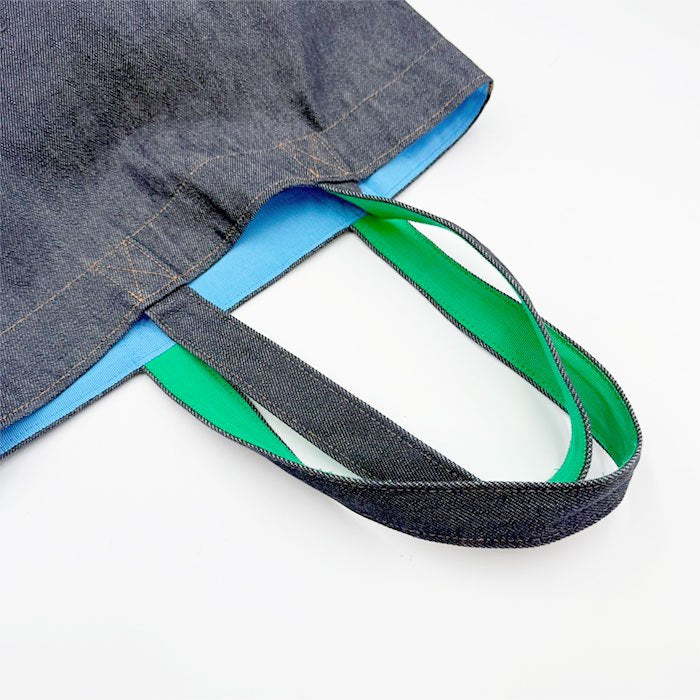 【中古】Drawer ドゥロワー ノベルティ デニム トートバッグ ネイビー 軽量 i0908h0033