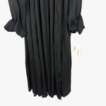 Load image into Gallery viewer, 【中古】エミ emmi スタンドカラー バックリボンワンピース とろみ素材 落ち感 ブラック 黒 i0417m0165
