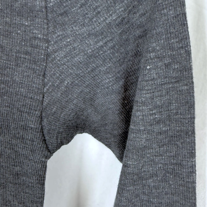 【中古】ジャーナルスタンダード JOURNAL STANDARD 細リブカットソー 七分袖 薄手 透け感 チャコールグレー i0417m0262