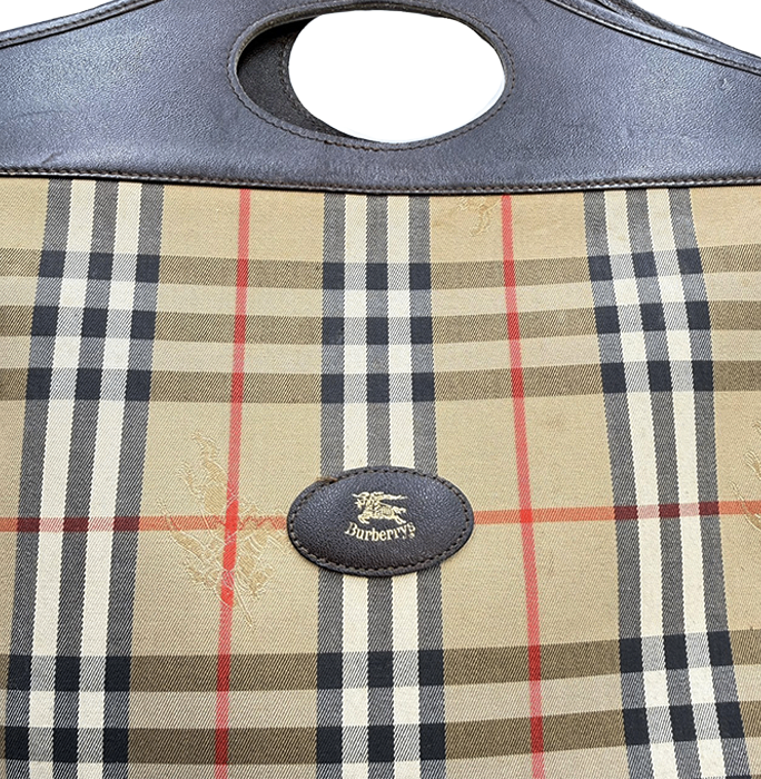 【中古】バーバリー BURBERRY ハンドバッグ ノバチェック チェック柄 トートバッグ i0922lq00582