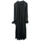 Load image into Gallery viewer, 【中古】エミ emmi スタンドカラー バックリボンワンピース とろみ素材 落ち感 ブラック 黒 i0417m0165
