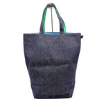 将图片加载到图库查看器，【中古】Drawer ドゥロワー ノベルティ デニム トートバッグ ネイビー 軽量 i0908h0033
