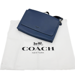 画像をギャラリービューアに読み込む, 【中古】コーチ COACH ケイレブ メッセンジャーバッグ ショルダーバッグ ブルー j0729pq01469
