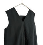 将图片加载到图库查看器，【中古】Drawer ドゥロワー ロングワンピース ブラック ノースリーブ Vネック レディース j0209y00238
